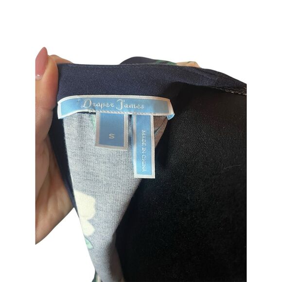 Draper James Women's S Blue Magnolia Print Knee Length Dress Casual - Picture 5 of 7